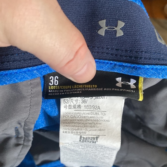 Under Armour Drive Men's Blue Golf Shorts Size 36 - Picture 3 of 5